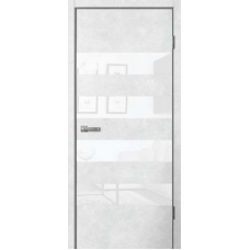 Дверь межкомнатная Сибирь Профиль Ла Стелла 2007 Бетон светлый, стекло белое